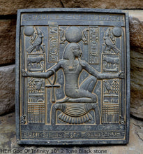 Load image into Gallery viewer, Egyptian HEH God Of Infinity Tutankhamen Fragment Plaque Wall Frieze 10" tall www.NEO-MFG.com d10