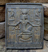 Load image into Gallery viewer, Egyptian HEH God Of Infinity Tutankhamen Fragment Plaque Wall Frieze 10" tall www.NEO-MFG.com d10