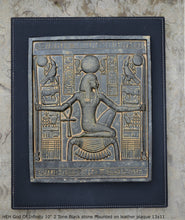 Load image into Gallery viewer, Egyptian HEH God Of Infinity Tutankhamen Fragment Plaque Wall Frieze 10" tall www.NEO-MFG.com mounted on plaque
