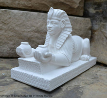 Load image into Gallery viewer, Egyptian SPHINX of Amenhotep III Artifact Carved Sculpture Statue 7" ww.Neo-Mfg.com Home decor
