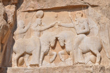 Load image into Gallery viewer, Assyrian Persian investitures of Ardashir I Artifact Carved Sculpture Statue 5" ww.Neo-Mfg.com Home decor g5