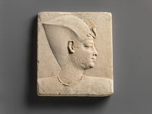 Load image into Gallery viewer, History Egyptian King Prince head Stela Fragment Sculptural wall relief plaque www.Neo-Mfg.com 12" h17