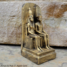 Load image into Gallery viewer, Egyptian God Amun & Mut Sculpture museum reproduction art 7" www.Neo-Mfg.com home decor