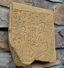 Load image into Gallery viewer, History Egyptian Hatiay Stela Fragment Sculptural wall relief plaque www.Neo-Mfg.com 10" h8