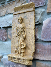 Load image into Gallery viewer, Roman Greek Asclepius Asklēpiós Frieze fragment Sculpture reproduction art 12" www.Neo-Mfg.com home decor a2