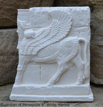 Load image into Gallery viewer, Historical Assyrian Lamassu Persian winged bull Guardian of Persepolis relief sculpture ancient replica Sculpture www.Neo-Mfg.com 6"