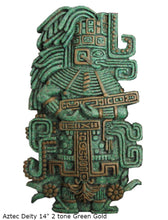 Load image into Gallery viewer, Aztec Mayan Deity Sculptural wall relief plaque 14" www.Neo-Mfg.com home decor L16
