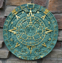 Load image into Gallery viewer, History MAYAN AZTEC CALENDAR Sculptural wall relief plaque 17" www.Neo-Mfg.com