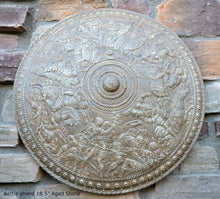 Load image into Gallery viewer, Roman Greek Battle shield Sculptural Wall relief www.Neo-Mfg.com 18.5" Museum Reproduction