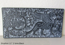Load image into Gallery viewer, Griffin gryphon Winged lion wall Sculpture plaque 11" www.Neo-Mfg.com Home decor mystical e20
