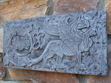 Load image into Gallery viewer, Griffin gryphon Winged lion wall Sculpture plaque 11" www.Neo-Mfg.com Home decor mystical e20