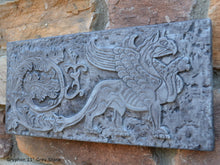Load image into Gallery viewer, Griffin gryphon Winged lion wall Sculpture plaque 11" www.Neo-Mfg.com Home decor mystical e20