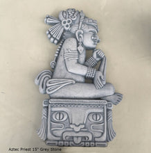 Load image into Gallery viewer, History Aztec Maya Priest Sculpture Statue 15" Tall Wall Neo-Mfg