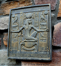 Load image into Gallery viewer, Egyptian HEH God Of Infinity Tutankhamen Fragment Plaque Wall Frieze 10" tall www.NEO-MFG.com d10