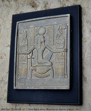 Load image into Gallery viewer, Egyptian HEH God Of Infinity Tutankhamen Fragment Plaque Wall Frieze 10" tall www.NEO-MFG.com mounted on plaque