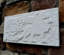 Load image into Gallery viewer, Griffin gryphon Winged lion wall Sculpture plaque 11" www.Neo-Mfg.com Home decor mystical e20