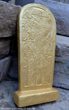 Load image into Gallery viewer, Aztec Mayan Petén Machaquilá Stela 3 wall plaque art Sculpture 15" www.Neo-Mfg.com Museum reproduction L15