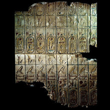 Load image into Gallery viewer, History Egyptian List of Kings Sculptural wall relief plaque www.Neo-Mfg.com 2.25"