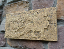 Load image into Gallery viewer, Griffin gryphon Winged lion wall Sculpture plaque 11" www.Neo-Mfg.com Home decor mystical e20