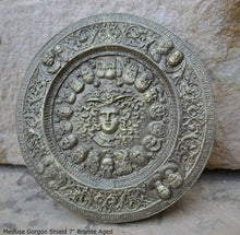 Load image into Gallery viewer, History Medusa Shield Artifact Carved Sculpture Statue 7" www.Neo-Mfg.com b10