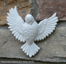 Load image into Gallery viewer, Nature Bird Dove Sculptural wall plaque relief home decor www.Neo-Mfg.com 4.5"