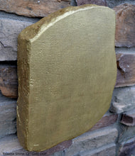 Load image into Gallery viewer, History Egyptian Rosetta Stone Sculpture Statue 12" Tall www.Neo-Mfg.com home decor Museum reproduction