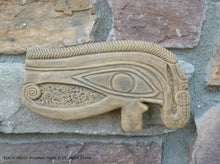 Load image into Gallery viewer, Egyptian Udjat Eye of Horus fragment sculpture carving art 6.25" www.Neo-Mfg.com home decor museum replica