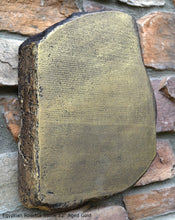 Load image into Gallery viewer, History Egyptian Rosetta Stone Sculpture Statue 12" Tall www.Neo-Mfg.com home decor Museum reproduction