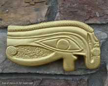 Load image into Gallery viewer, Egyptian Udjat Eye of Horus fragment sculpture carving art 6.25" www.Neo-Mfg.com home decor museum replica