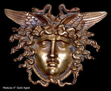 Load image into Gallery viewer, Medusa Gorgon bust Sculpture wall plaque www.Neo-Mfg.com 4&quot; home decor Museum Reproduction
