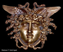 Load image into Gallery viewer, Medusa Gorgon bust Sculpture wall plaque www.Neo-Mfg.com 4" home decor Museum Reproduction