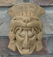 Load image into Gallery viewer, History Aztec Maya Artifact Warrior mask Jaguar Sculpture Statue 5" Tall www.Neo-Mfg.com