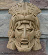 Load image into Gallery viewer, History Aztec Maya Artifact Warrior mask Jaguar Sculpture Statue 5&quot; Tall www.Neo-Mfg.com
