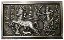 Load image into Gallery viewer, History Egyptian Ramses chariot Sculptural wall relief plaque www.Neo-Mfg.com 5"