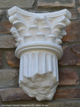 Load image into Gallery viewer, Roman Greek Wall Corinthian Column plaque Fragment relief www.Neo-Mfg.com 16" each