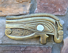 Load image into Gallery viewer, Egyptian Udjat Eye of Horus fragment sculpture carving art 6.25" www.Neo-Mfg.com home decor museum replica