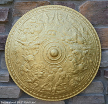 Load image into Gallery viewer, Roman Greek Battle shield Sculptural Wall relief www.Neo-Mfg.com 18.5" Museum Reproduction