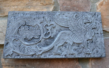 Load image into Gallery viewer, Griffin gryphon Winged lion wall Sculpture plaque 11" www.Neo-Mfg.com Home decor mystical e20