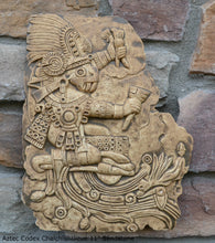 Load image into Gallery viewer, History Aztec Maya Artifact Carved Tezcatlipoca & Chalchiuhtlicue Sculpture Statue 11" Tall www.Neo-Mfg.com Wall art Codex 2 pc set
