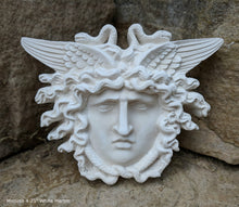 Load image into Gallery viewer, Medusa Gorgon bust Sculpture wall plaque www.Neo-Mfg.com 4" home decor Museum Reproduction