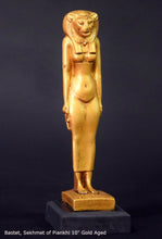 Load image into Gallery viewer, History Egyptian Goddess Bastet, Sekhmet of Piankhi Sculpture Statue 10" www.Neo-Mfg.com Museum Replica