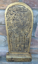 Load image into Gallery viewer, Aztec Mayan Petén Machaquilá Stela 3 wall plaque art Sculpture 15" www.Neo-Mfg.com Museum reproduction L15