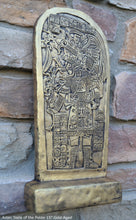 Load image into Gallery viewer, Aztec Mayan Petén Machaquilá Stela 3 wall plaque art Sculpture 15" www.Neo-Mfg.com Museum reproduction L15