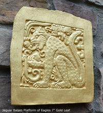 Load image into Gallery viewer, Aztec Mayan Jaguar Balam Cat sculpture Wall plaque carving 7" www.Neo-Mfg.com b15