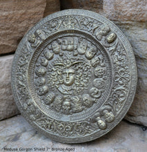 Load image into Gallery viewer, History Medusa Shield Artifact Carved Sculpture Statue 7" www.Neo-Mfg.com b10