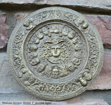 Load image into Gallery viewer, History Medusa Shield Artifact Carved Sculpture Statue 7" www.Neo-Mfg.com b10