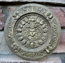 Load image into Gallery viewer, History Medusa Shield Artifact Carved Sculpture Statue 7" www.Neo-Mfg.com b10