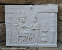 Load image into Gallery viewer, Egyptian King Tut Tutankhamen Throne chair front Sculptural wall relief plaque www.Neo-Mfg.com 8.25" h15