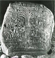 Load image into Gallery viewer, Aztec Mayan Stele 5 Tree Of Life Izapa Olmec Sculpture wall plaque 14&quot; www.Neo-Mfg.com
