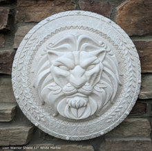 Load image into Gallery viewer, Roman Greek Lion Warrior Shield Sculpture Statue www.Neo-Mfg.com 17"